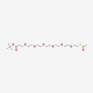 Chemical structure of S-acetyl-PEG6-Boc