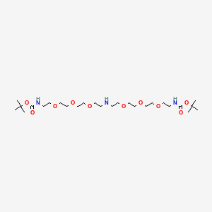 Chemical structure of NH-bis(PEG3-Boc)