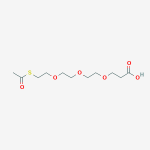 Chemical structure of S-acetyl-PEG3-acid