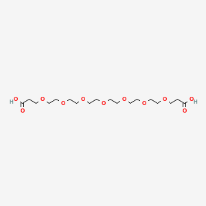 Chemical structure of Bis-PEG7-acid
