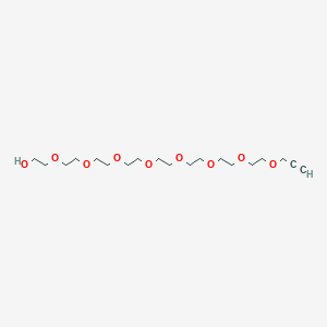 Chemical structure of Propargyl-PEG8-OH
