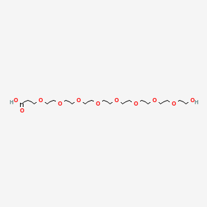 Chemical structure of HO-PEG8-CH2CH2COOH