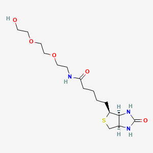 Chemical structure of Biotin-PEG3-alcohol