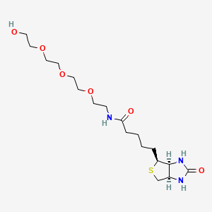 Chemical structure of Biotin-PEG4-OH