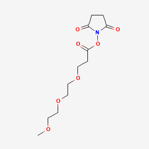Chemical structure of m-PEG3-NHS ester