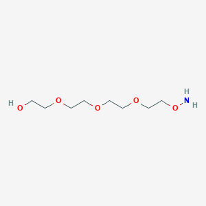 Chemical structure of Aminooxy-PEG4-alcohol