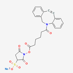 Chemical structure of DBCO-Sulfo-NHS ester
