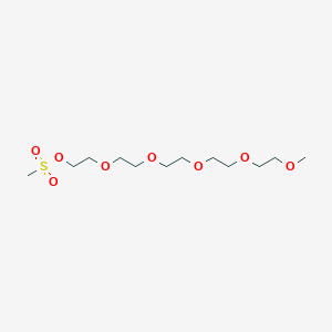 Chemical structure of m-PEG5-Ms