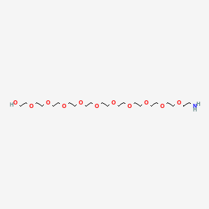Chemical structure of Amino-PEG11-OH