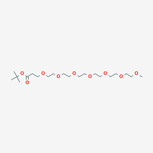 Chemical structure of m-PEG7-Boc