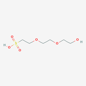 Chemical structure of Hydroxy-PEG2-sulfonic acid