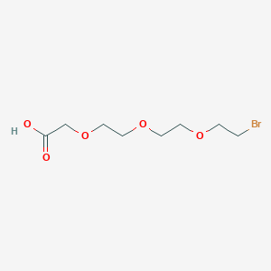 Chemical structure of Br-PEG3-CH2COOH