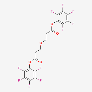 Chemical structure of Bis-PEG1-PFP ester