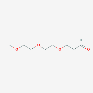 Chemical structure of m-PEG3-aldehyde