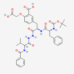 Chemical structure of Boc-Phe-(Alloc)Lys-PAB-PNP