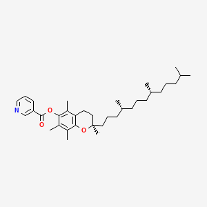 Chemical structure of Tocopheryl Nicotinate