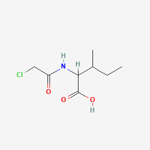 Chemical structure of N-Chloroacetyl-DL-isoleucine