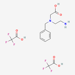 Chemical structure of N-(2-Aminoethyl)-N-benzylglycine Bis(trifluoroacetate)