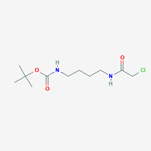 Chemical structure of Chloroacetamido-C4-NHBoc