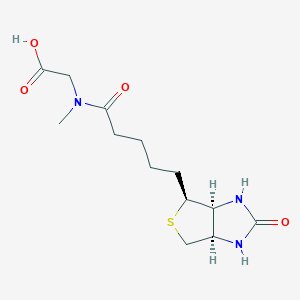 Chemical structure of Biotin-sar-oh