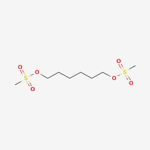 Chemical structure of 1,6-Bis(mesyloxy)hexane