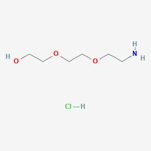 Chemical structure of NH2-PEG3 hydrochloride