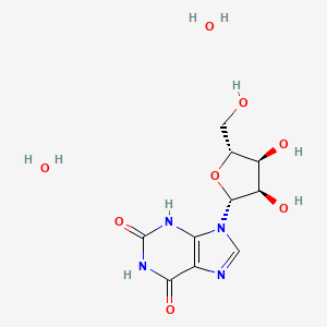 Chemical structure of Xanthosine dihydrate