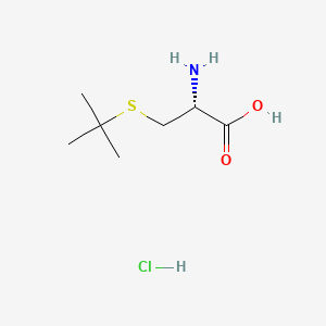 Chemical structure of S-tert-Butyl-L-cysteine hydrochloride