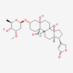 Chemical structure of Cymarin