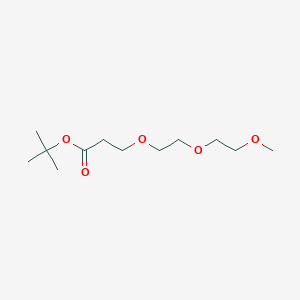 Chemical structure of m-PEG3-Boc