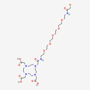 Chemical structure of Bromoacetamido-PEG5-DOTA