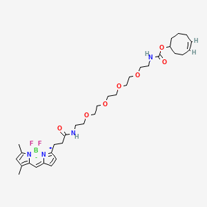 Chemical structure of BDP FL-PEG4-TCO