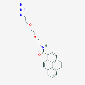 Chemical structure of Pyrene-PEG2-azide