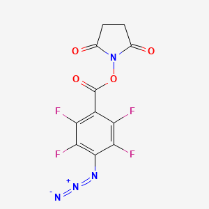 Chemical structure of 4-N3Pfp-NHS ester