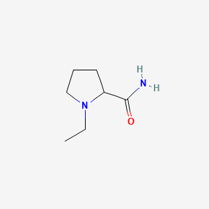 Chemical structure of 1-Ethylpyrrolidine-2-carboxamide