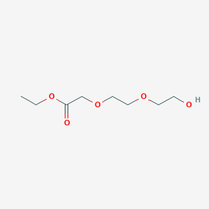 Chemical structure of PEG2-ethyl acetate