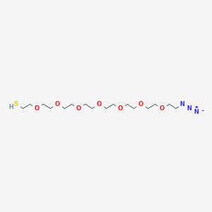 Chemical structure of HS-PEG7-CH2CH2N3