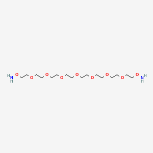 Chemical structure of Bis-aminooxy-PEG7