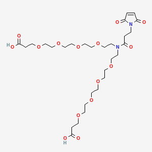 Chemical structure of N-Mal-N-bis(PEG4-acid)