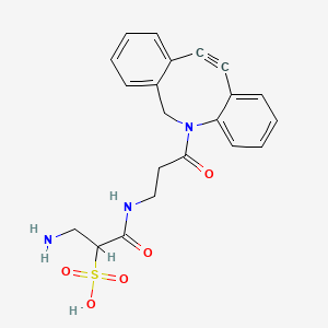 Chemical structure of Sulfo DBCO-amine