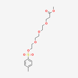 Chemical structure of Tos-PEG3-C2-methyl ester