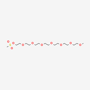 Chemical structure of m-PEG7-Ms