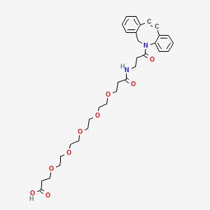 Chemical structure of DBCO-NHCO-PEG4-acid