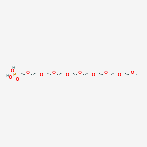 Chemical structure of m-PEG9-phosphonic acid