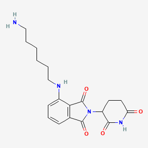 Chemical structure of Thalidomide-NH-C6-NH2