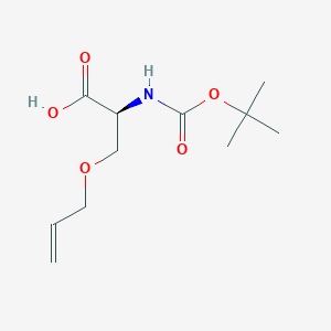 Chemical structure of N-Boc-O-allyl-L-serine