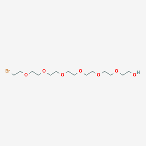 Chemical structure of Bromo-PEG7-alcohol