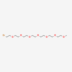 Chemical structure of m-PEG7-Br