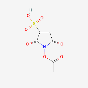Chemical structure of Sulfo-NHS-Acetate