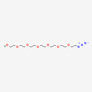 Chemical structure of Azido-PEG7-alcohol